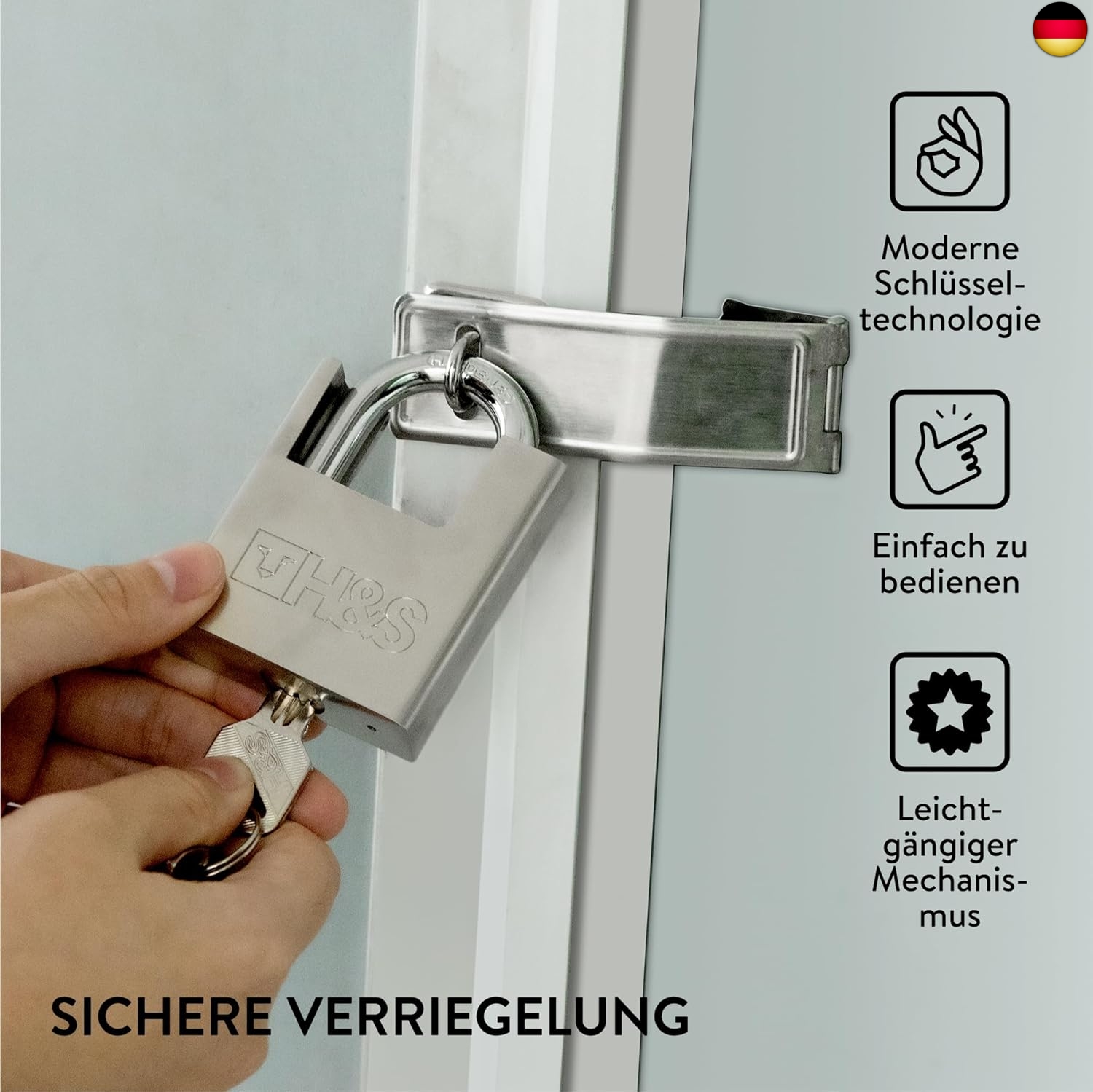 4-stelliges Zahlenschloss 2er-Pack | Vorhängeschloss Aus Zinklegierung | Wetterfest & Sicher